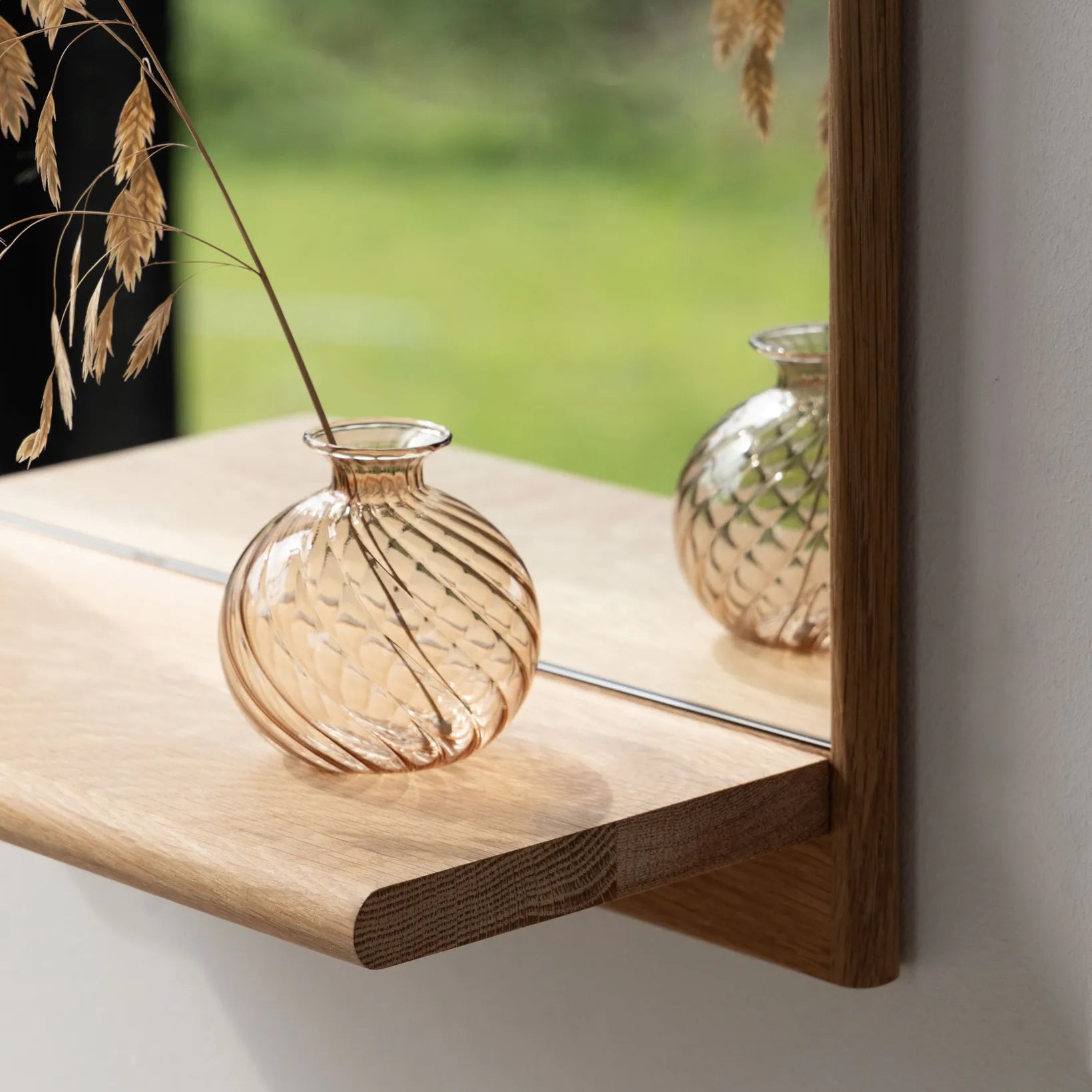 Wood Spiegel mit Ablage